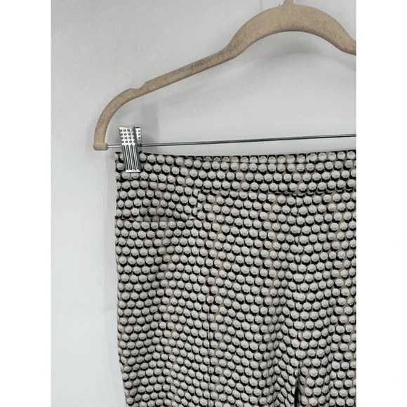 Akris Punto Geometric Straight Trouser Pant Women 6 Ivory Modern Mature Designer - Picture 8 of 8